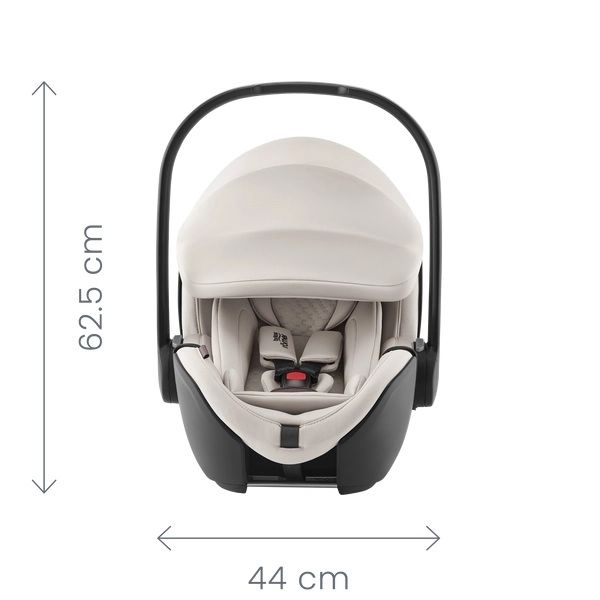 Baby-Safe Pro Lux Kindersitz mit Vario Base, Leinen Grau