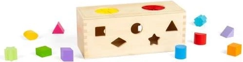 Bigjigs Toys Geheime Holzkiste zum Formen Einlegen und Sortieren