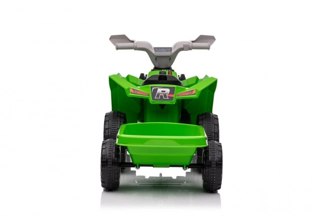 Elektrischer Quad mit Anhänger, grün