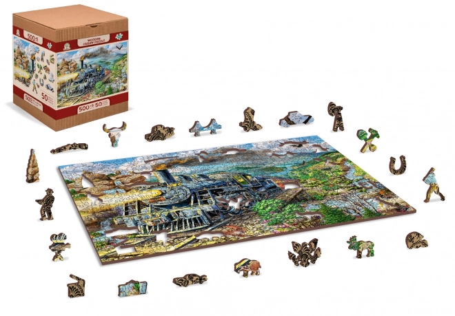 Dreidimensionales Puzzle Eisenbahn