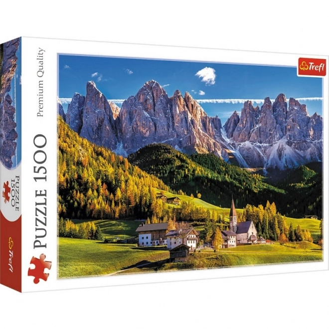Trefl Puzzle Tal von Val di Funes, Dolomiten 1500 Teile