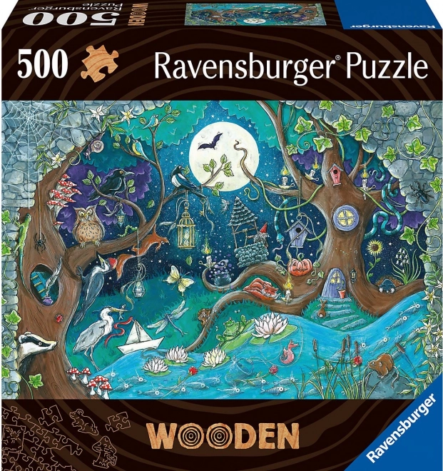 Drewniges Puzzle Magischer Wald 500 Teile