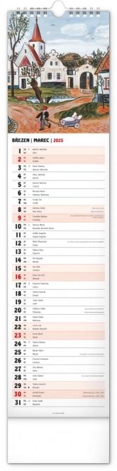Notique Wandkalender Josef Lada 2025