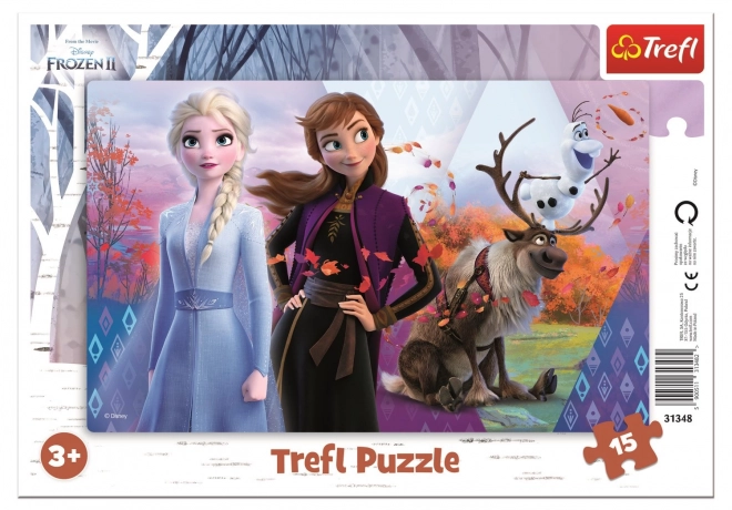 Trefl Puzzle Die Eiskönigin 2: Magische Welt von Anna und Elsa 15 Teile