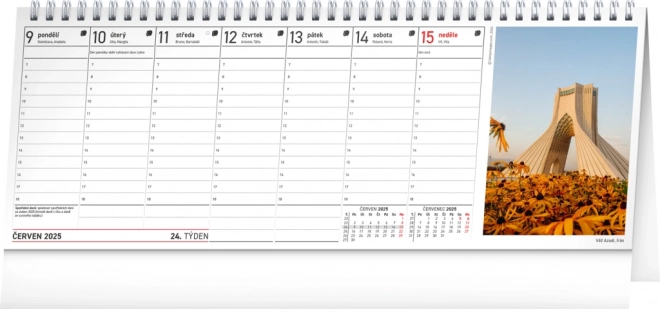 Notique Tischkalender Planung Steuer – Weltstädte 2025