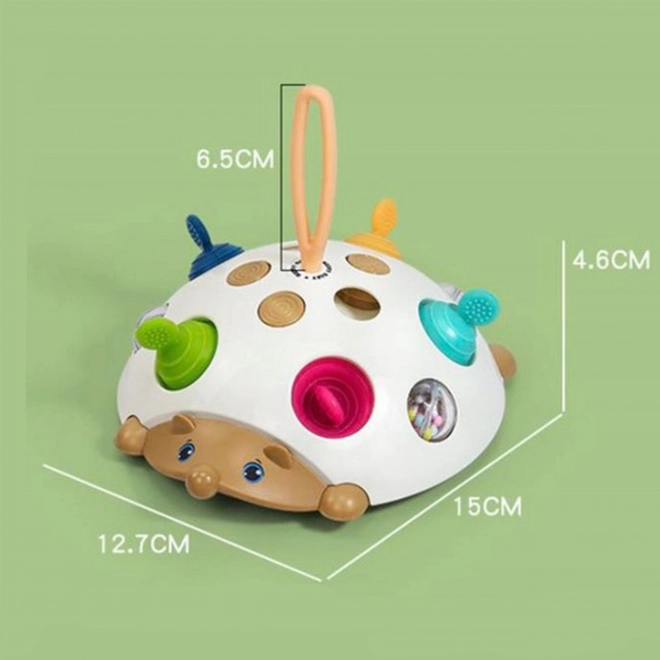 Woopie Baby 4-in-1 Sensorisches Spielzeug Igel Pop-it