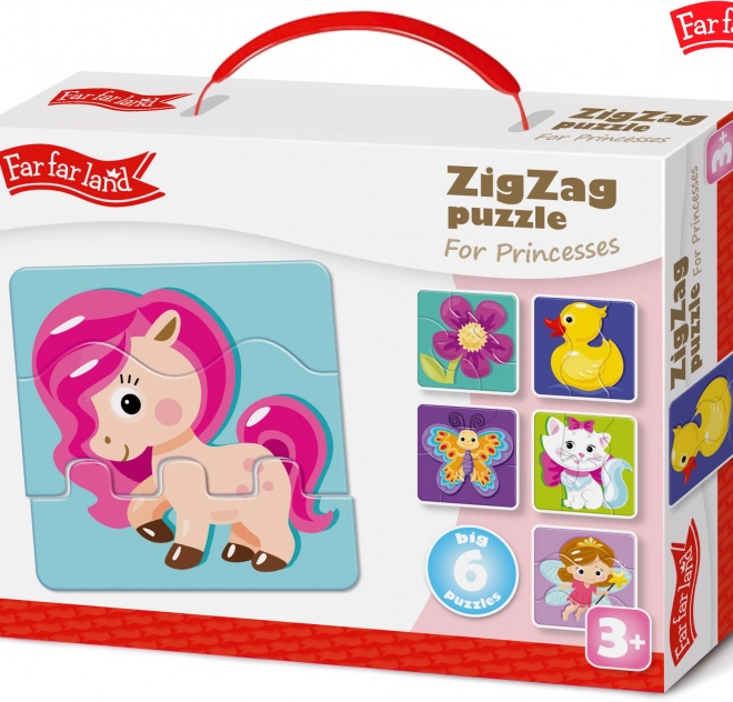 Puzzle ZigZag für Prinzessinnen Far Far Land