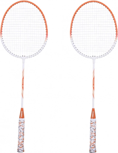 Komplettes Badminton-Set mit Schlägern und Bällen in Hülle