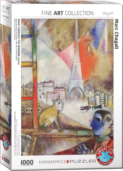Puzzle Paris durch das Fenster 1000 Teile