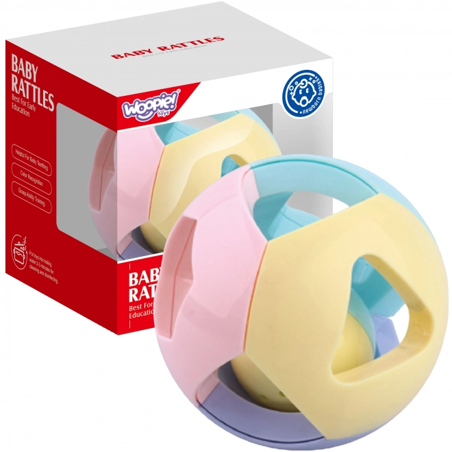 Woopie Baby Pastell Rasselkugel zum Krabbeln 0m+