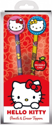 Hello Kitty Set Stifte mit Radiergummi