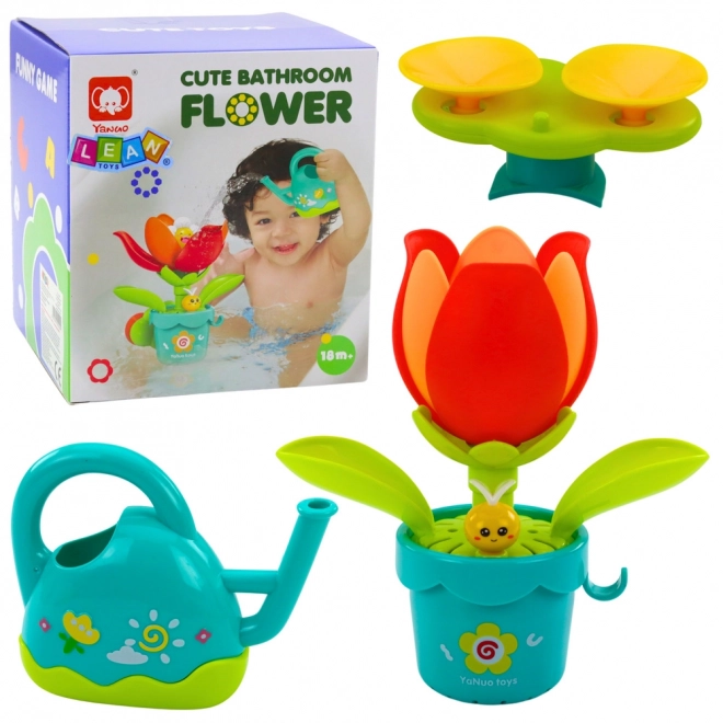Interaktives Badespielzeug Blume mit Gießkanne