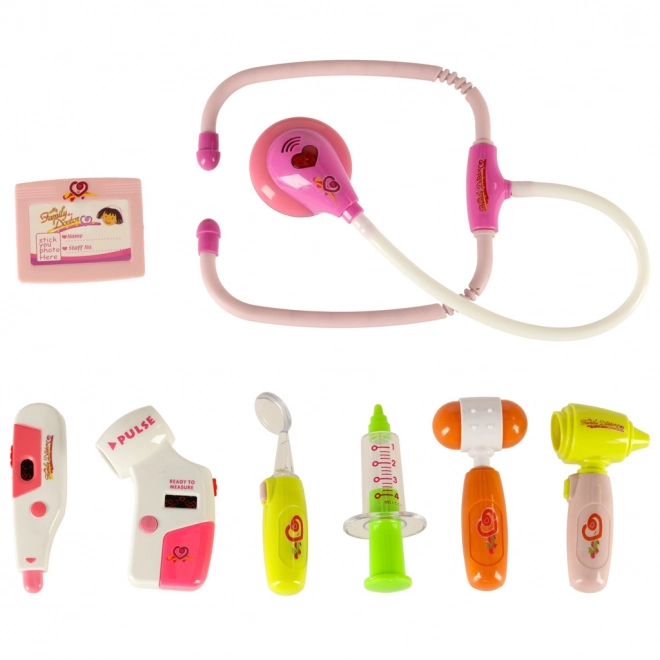 Arztkoffer Spielset mit Licht und Sound Rosa