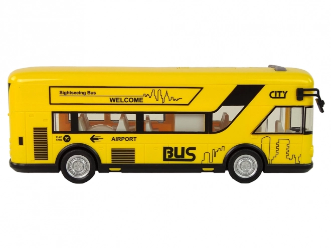 Stadtbus Gelb mit Rückziehmotor 1:18