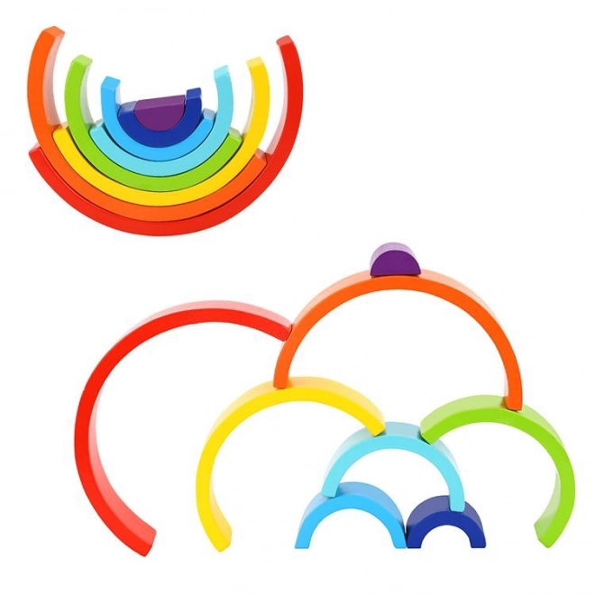 Tooky Toy Holz Regenbogen Puzzle