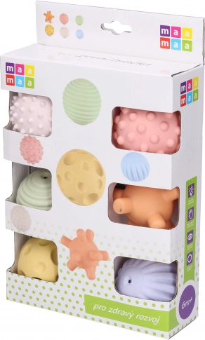 Maamaa weiche Quietschbälle, Set 6 Stk., 5,5 cm
