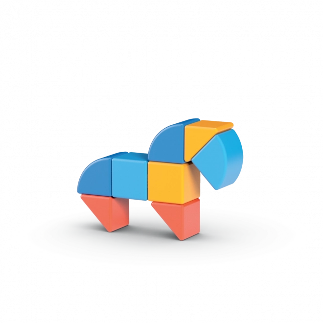 Magnetische Würfel Geomag Magicube Shapes - Tiere 9 Teile