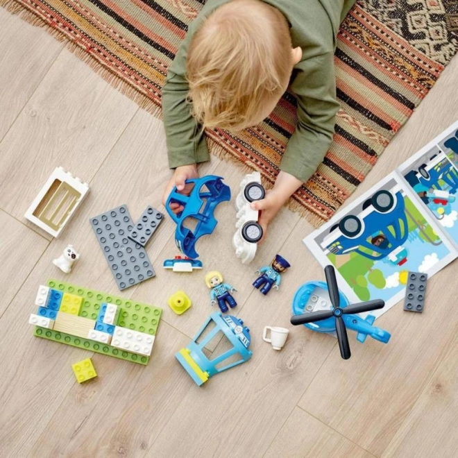 Lego Duplo Polizeistation mit Hubschrauber