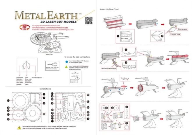 Metal Earth 3D Puzzle Star Trek: U.S.S. Enterprise