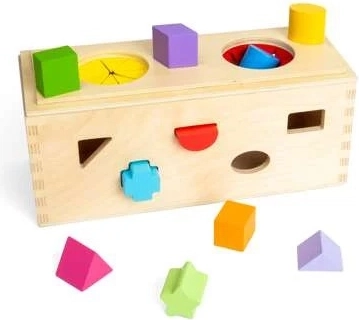 Bigjigs Toys Geheime Holzkiste zum Formen Einlegen und Sortieren