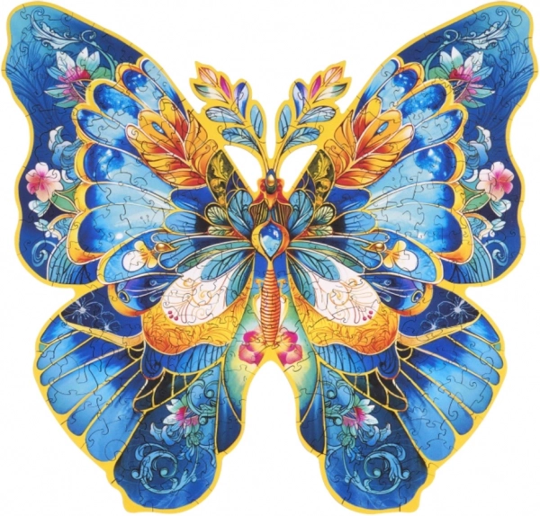 Holzpuzzle Schmetterling Morpho Helena
