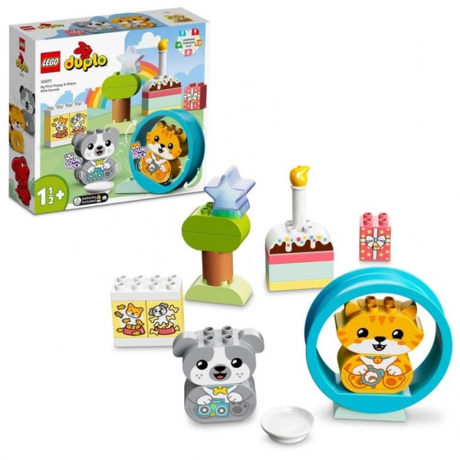 Lego Duplo Mein Erster Welpe und Kätzchen mit Geräuschen