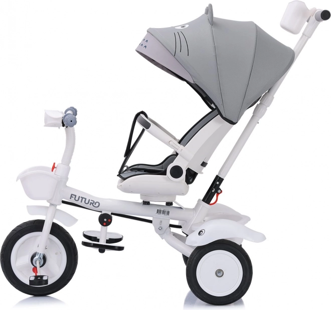 Chipolino Dreirad Mit Verdeck Futuro 2in1 Grau