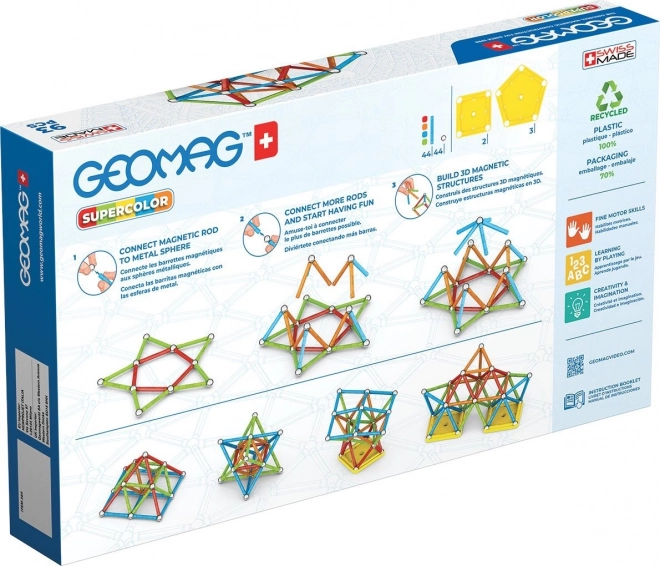 Geomag Supercolor Baukasten 93 Teile