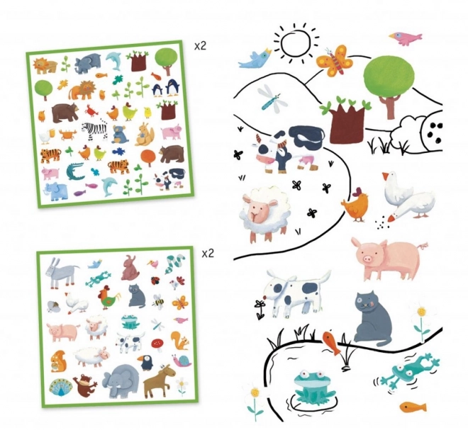 DJECO ZOO Sticker-Set