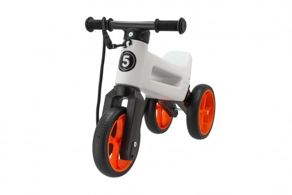 Laufrad Funny Wheels Rider Supersport Weiß/Orange 2-in-1 mit Tragegurt