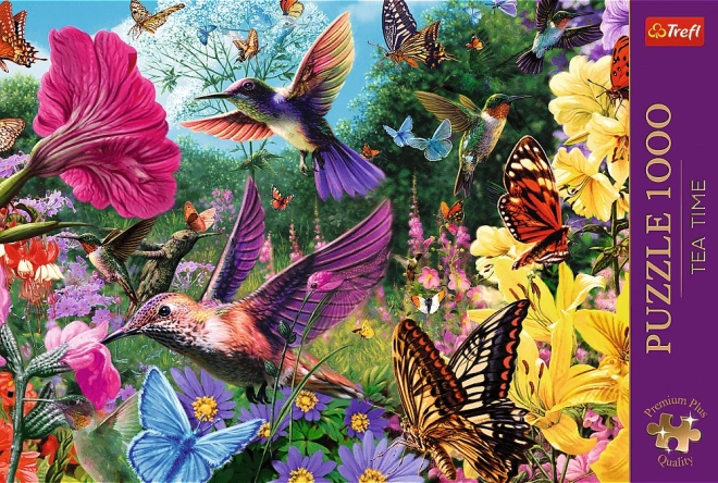 Premium Plus Puzzle 1000 Teile Tea Time Vogelgarten
