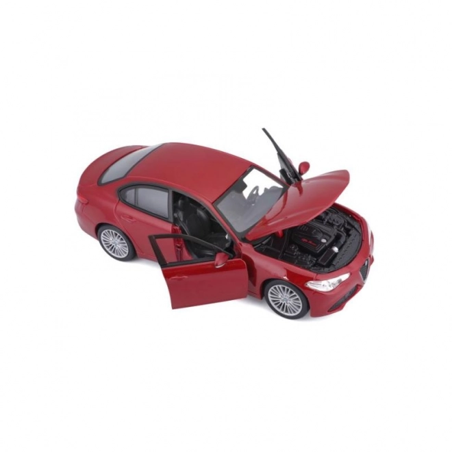 Alfa Romeo Giulia Modellauto Rot Metallic im Maßstab 1:24