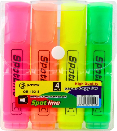 SuperLiner Neonmarker, 4 Stk.