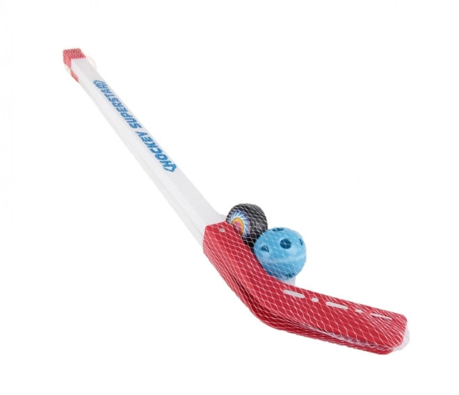 Hockey-Set für Kinder 82 cm inkl. Puck und Ball