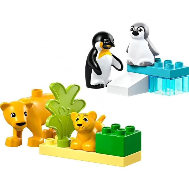 Lego Duplo – Pinguin- und Löwenfamilien