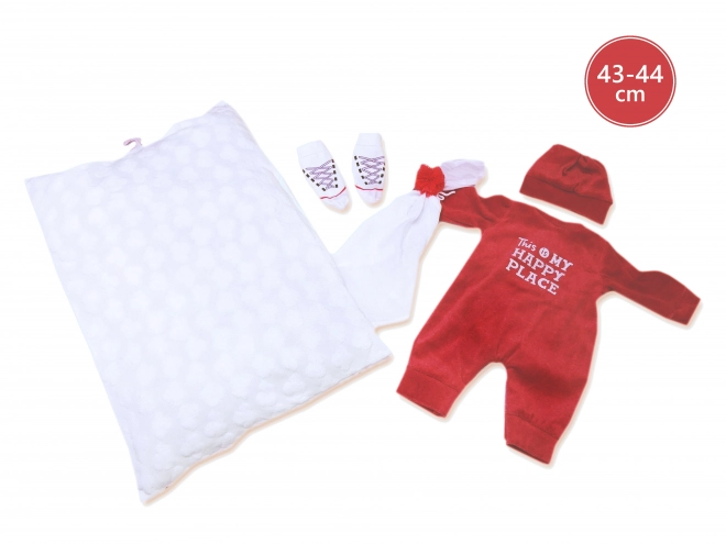 Realistische Babypuppe mit Geräuschen und weichem Körper 44 cm