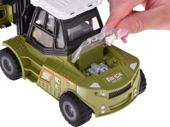 Öffnbarer Stauraum und Gummiräder