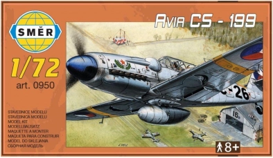 Flugzeugmodell AVIA CS-199 Kunststoff 1:?? 13,7 × 12,6 cm