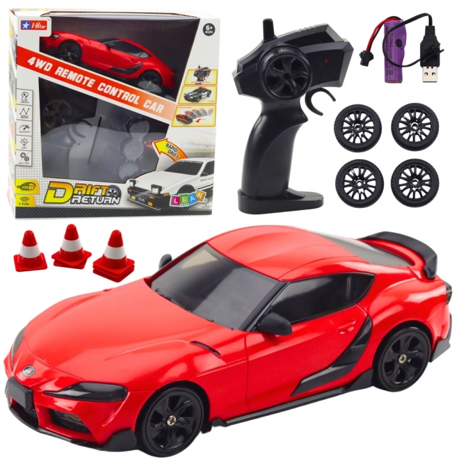 Ferngesteuertes drift-Rennauto 4WD rot