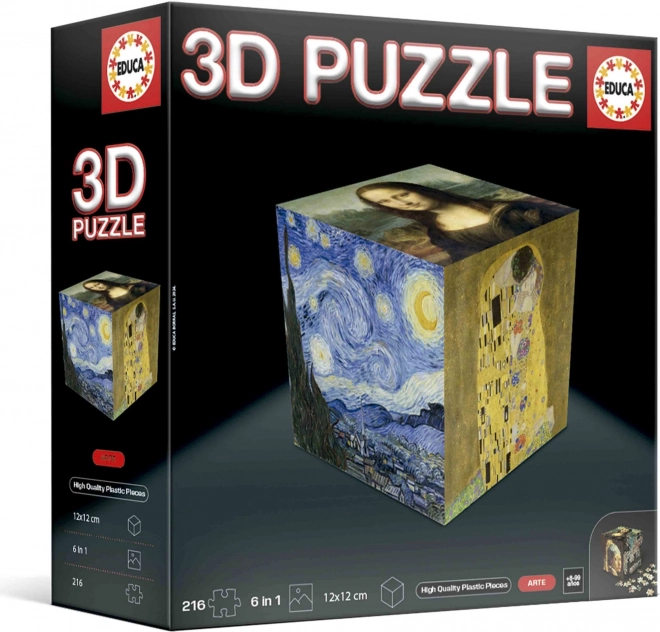 3D Puzzlewürfel Kunst 216 Teile