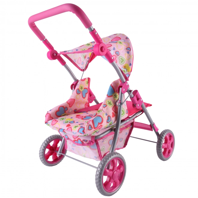 Woopie Königlicher Kinderwagen mit bunten Herzchen
