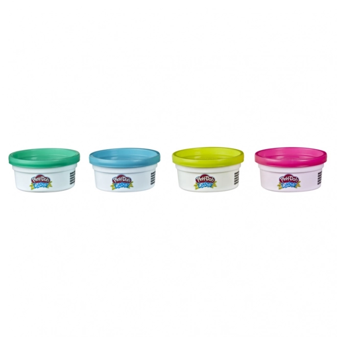 Play-Doh Elastix 4er-Pack Knete – Rosa, Türkis, Gelb, Blau