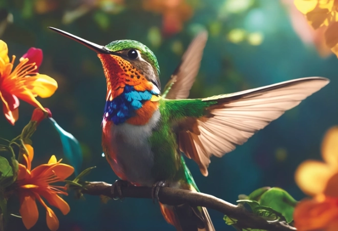 Puzzle Natur: Kolibri 250 Teile