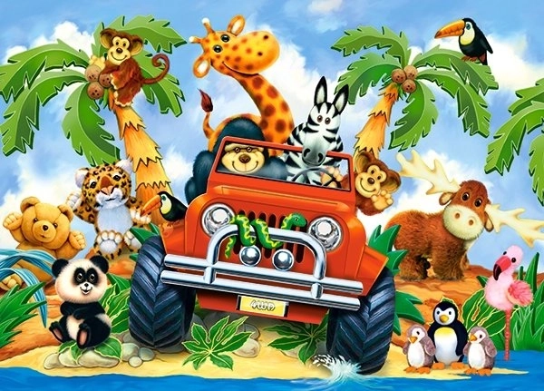 Großes Safari-Puzzle für Kinder