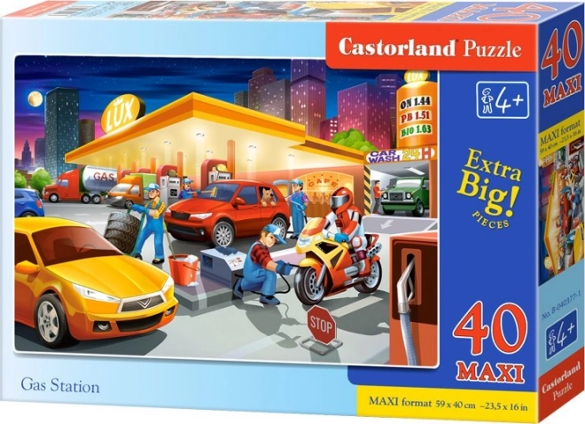 Puzzle 40 maxi Tankstelle