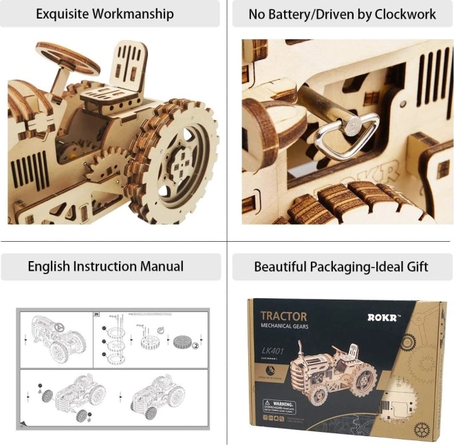 Robotime Rokr 3D Holzpuzzle Traktor