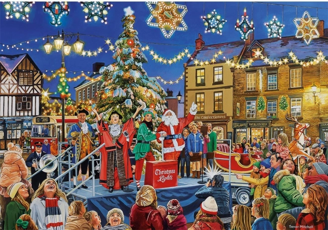 Gibsons Puzzle Unvergessliche Weihnachten 4x500 Teile