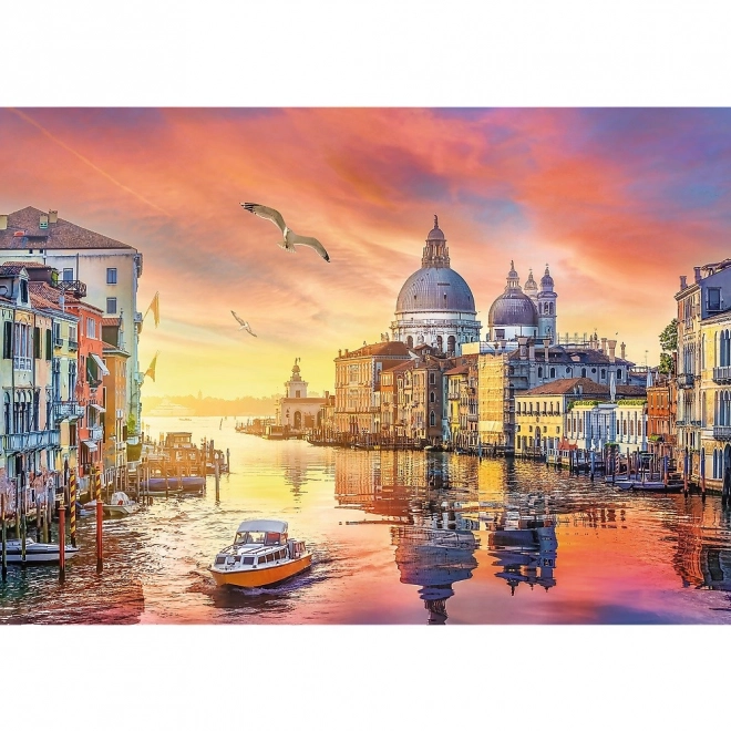 TREFL Puzzle Romantischer Sonnenuntergang: Venedig, Italien 500 Teile