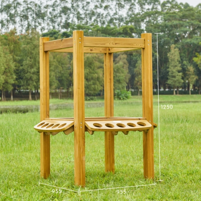 Masterkidz 4-seitige transparente Acryltafel zum Bemalen mit Bechern