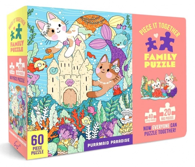 Familienpuzzle Purrmaid Paradise von Chronicle Books